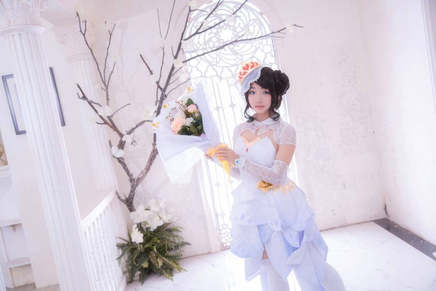 [COS正片]王者荣耀Cosplay萝莉小乔花嫁同人(图7)