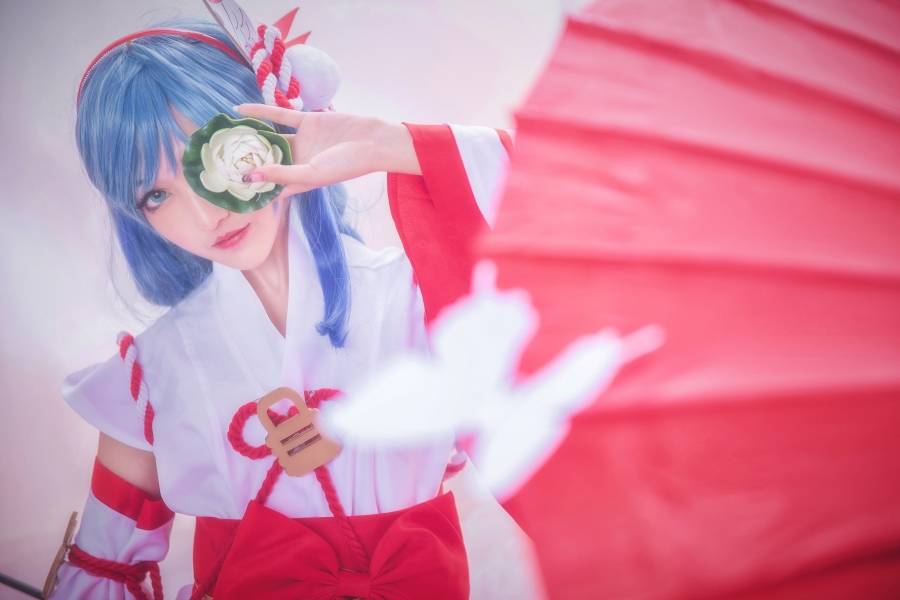 美古风美女Cosplay王者荣耀女英雄大乔(图4)