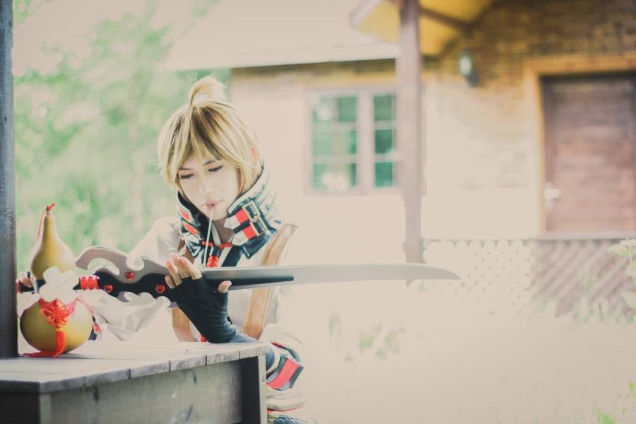 [COS正片]帅气小哥哥Cosplay王者荣耀李白同人(图7)