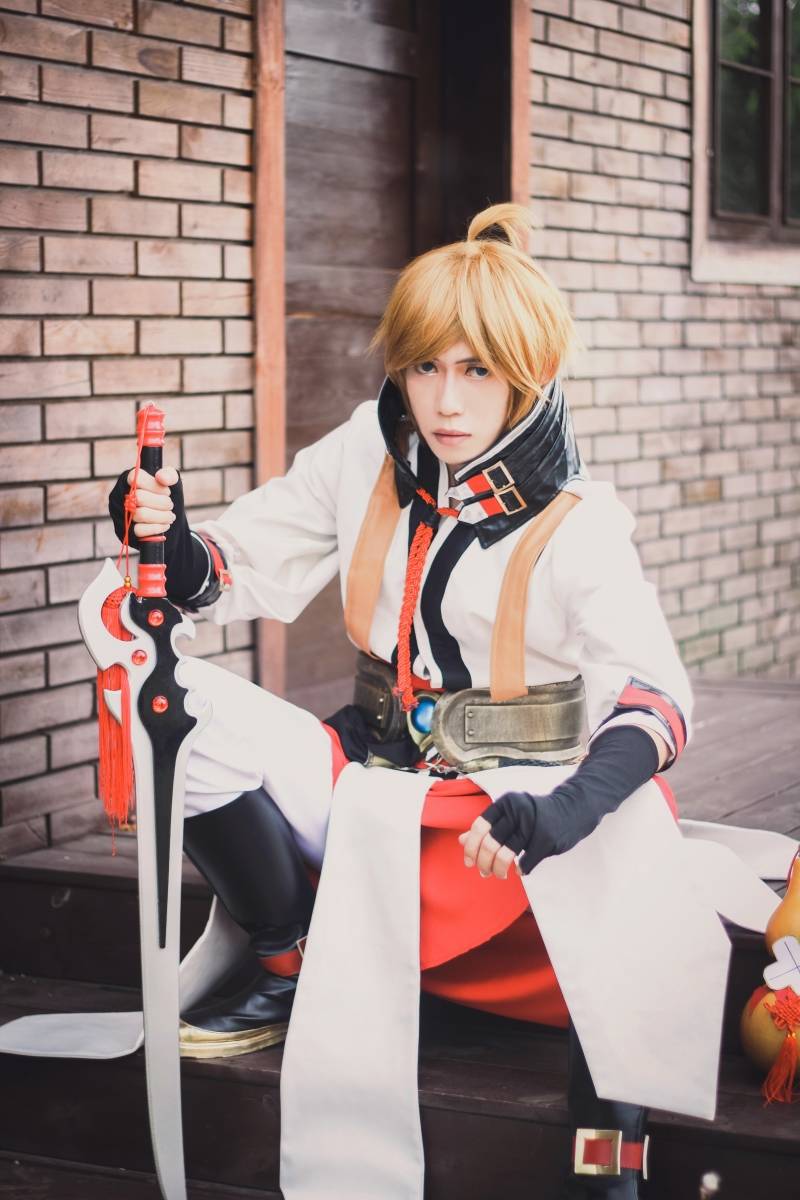 [COS正片]帅气小哥哥Cosplay王者荣耀李白同人(图4)