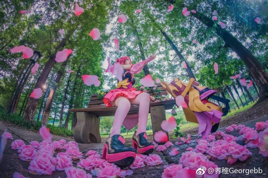 元气少女王者荣耀女英雄孙尚香蔷薇恋人Cosplay(图7)