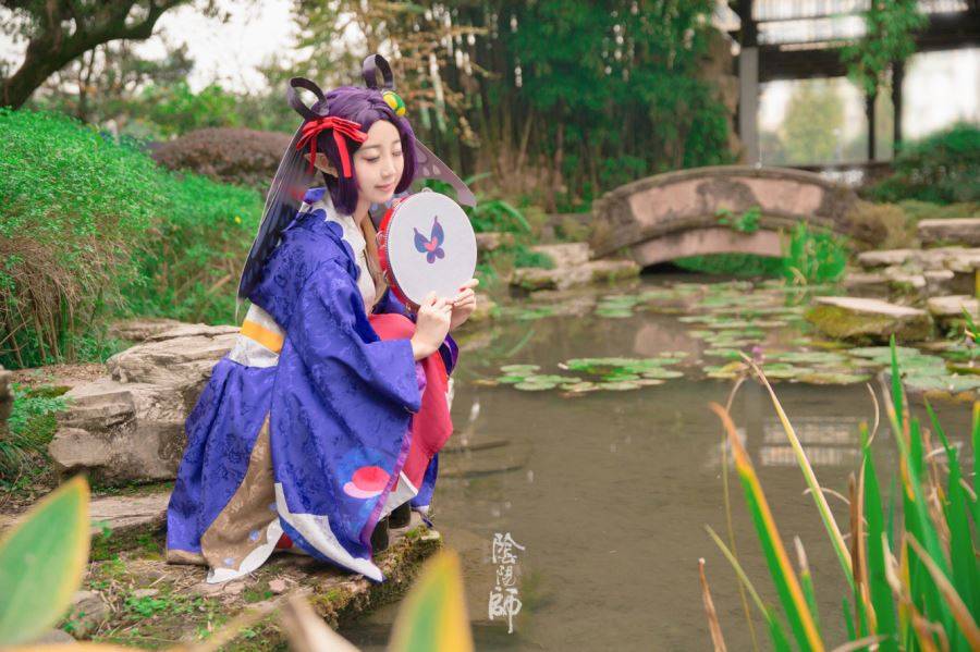 Coser-黑川-阴阳师手游Cosplay蝴蝶精可爱萝莉(图9)