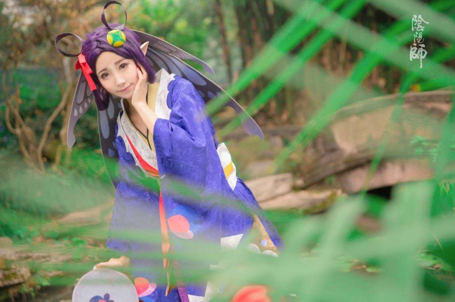 Coser-黑川-阴阳师手游Cosplay蝴蝶精可爱萝莉(图8)