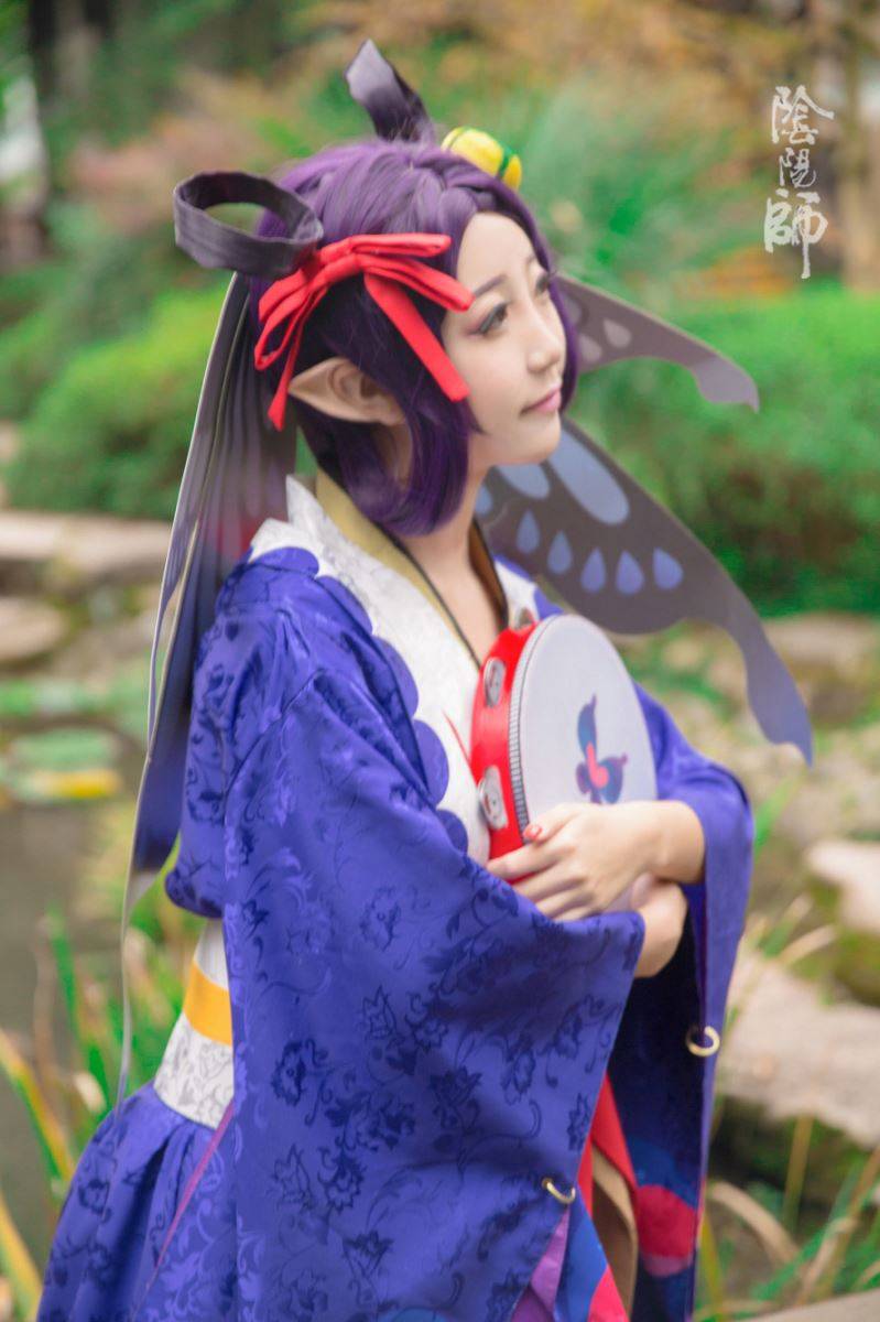 Coser-黑川-阴阳师手游Cosplay蝴蝶精可爱萝莉(图3)