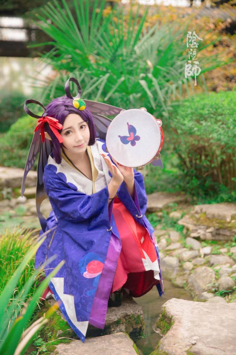 Coser-黑川-阴阳师手游Cosplay蝴蝶精可爱萝莉(图4)