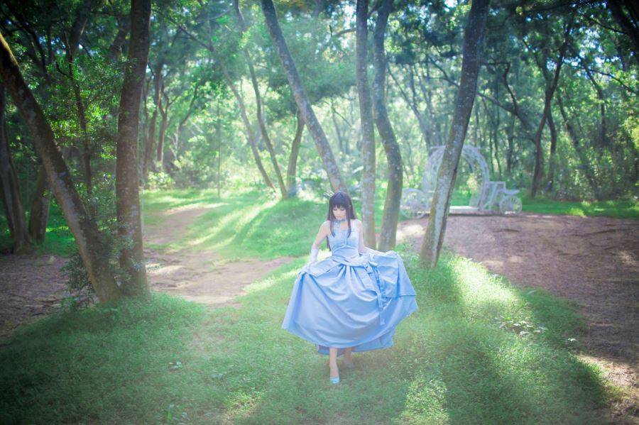 清纯美女连衣裙涩谷凛Cos唯美写真图片赏析(图6)