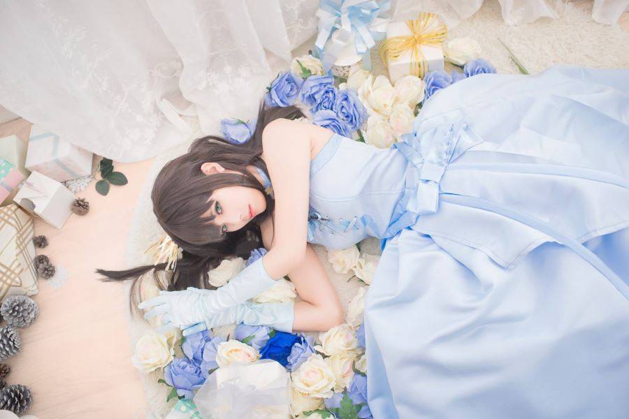清纯美女连衣裙涩谷凛Cos唯美写真图片赏析(图3)