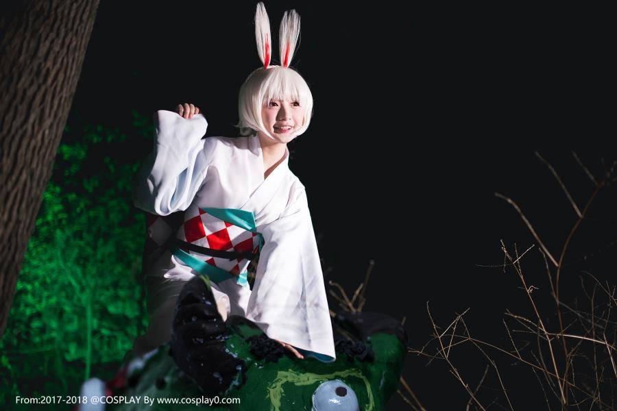 阴阳师萌萌哒式神山兔可爱萝莉和服Cosplay(图6)