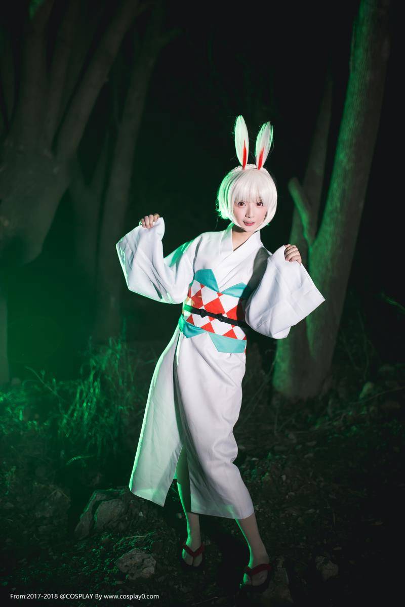 阴阳师萌萌哒式神山兔可爱萝莉和服Cosplay(图3)