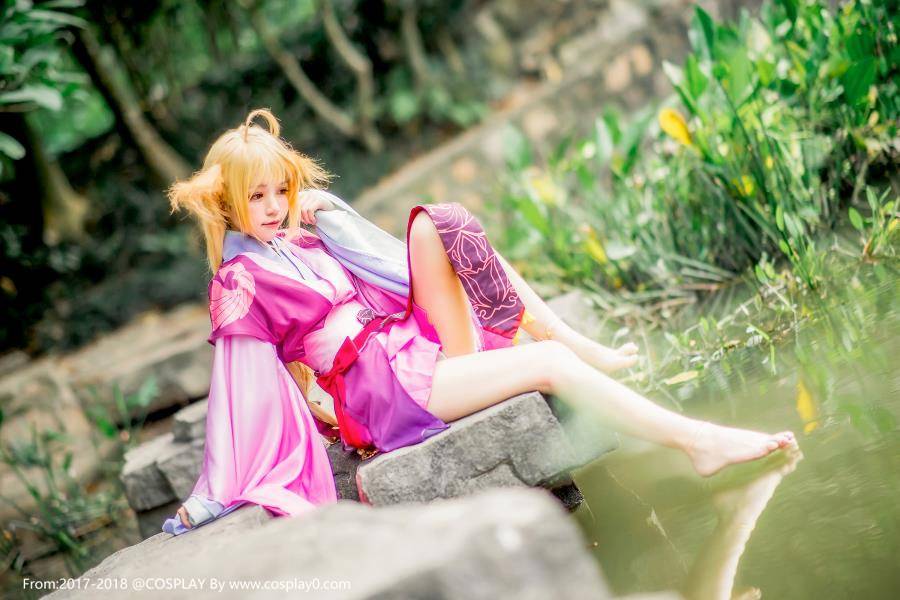 兽耳萝莉桜桃喵扮演狐妖小红娘涂山苏苏Cosplay(图10)