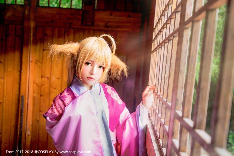 兽耳萝莉桜桃喵扮演狐妖小红娘涂山苏苏Cosplay(图6)