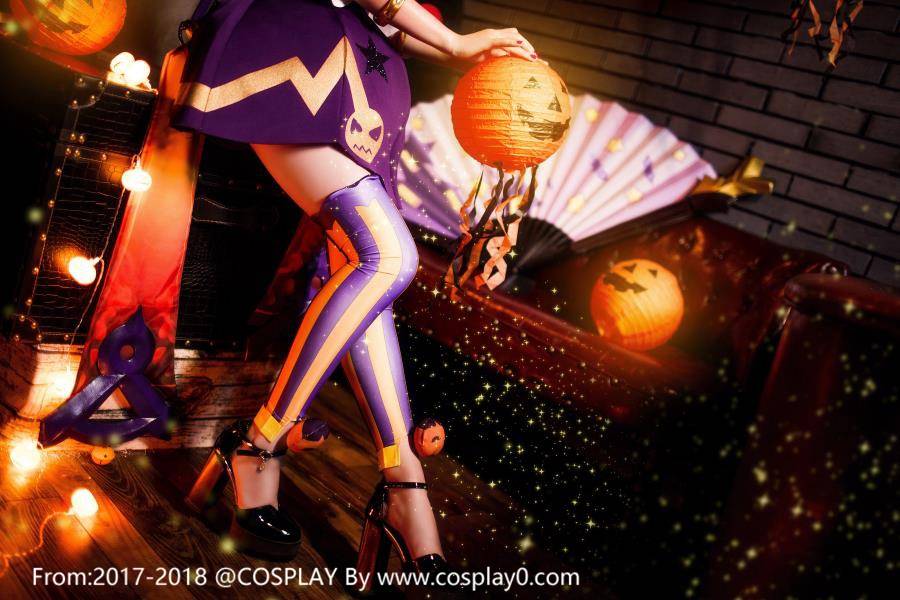 王者荣耀万圣节前夜小乔Cosplay萝莉(图4)