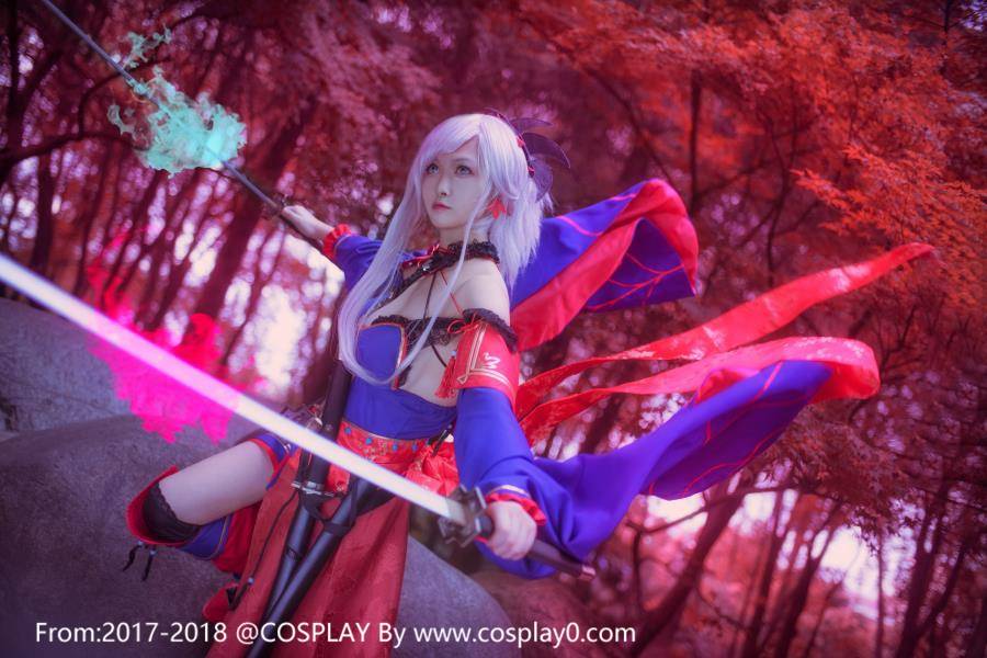 宅男女神汐颜玲CosplayFGO宫本武藏本子(图11)