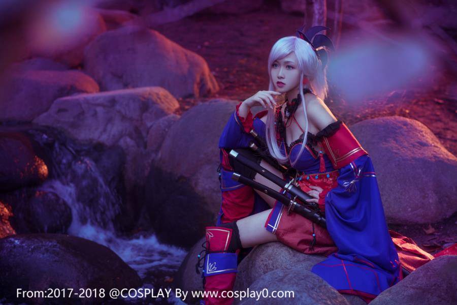 宅男女神汐颜玲CosplayFGO宫本武藏本子(图10)
