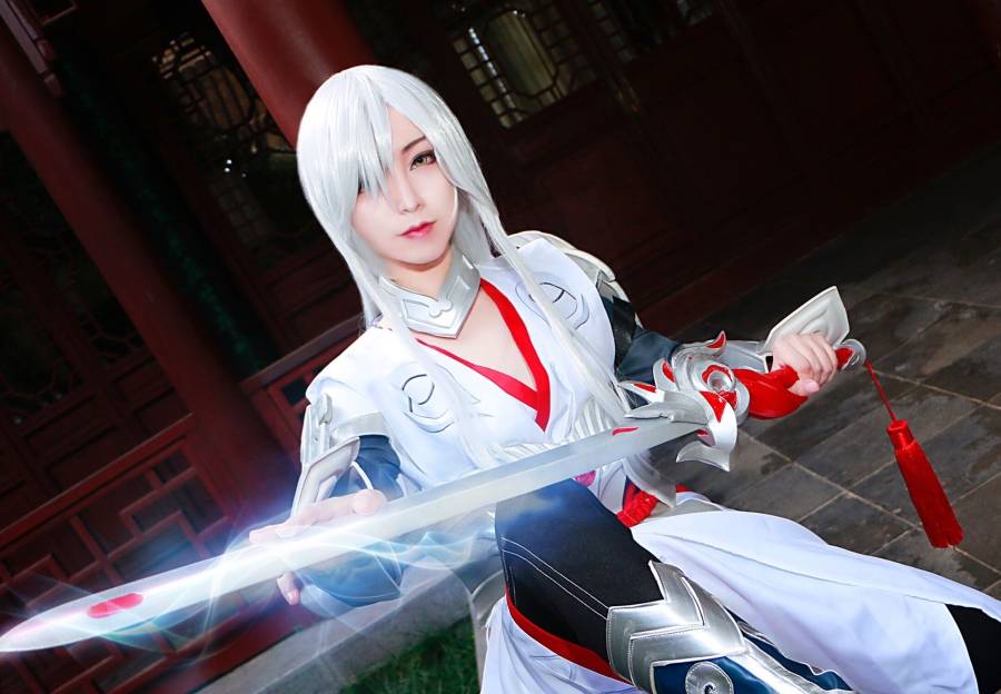二次元百合姐妹花Cosplay王者荣耀妲己李白(图6)