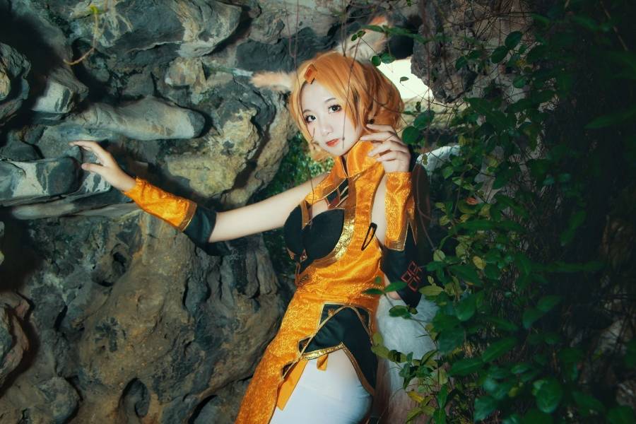 二次元百合姐妹花Cosplay王者荣耀妲己李白(图9)