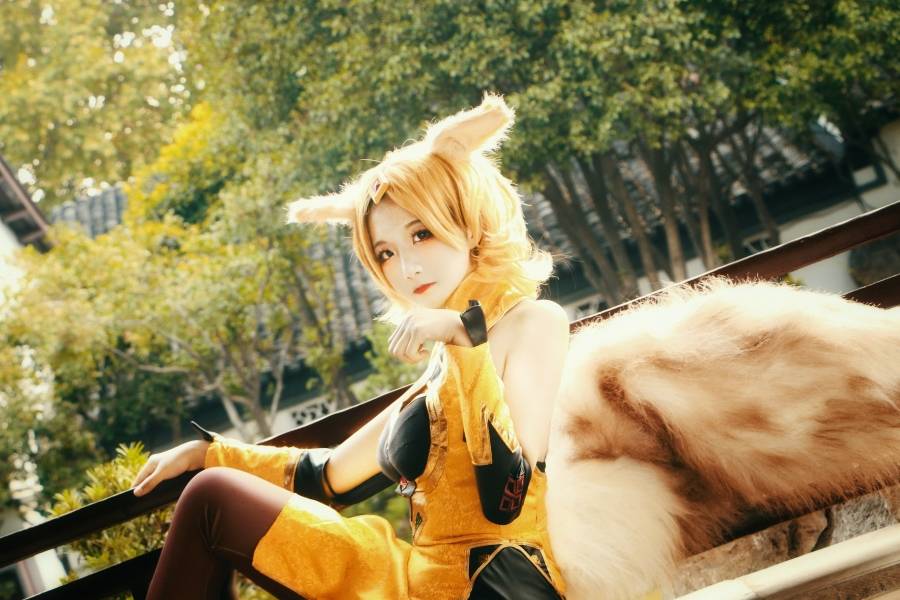 二次元百合姐妹花Cosplay王者荣耀妲己李白(图8)