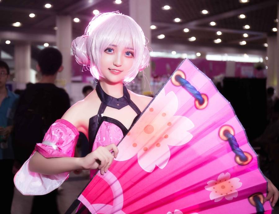 漫展萌妹子Cosplay王者荣耀女英雄小乔萝莉(图7)