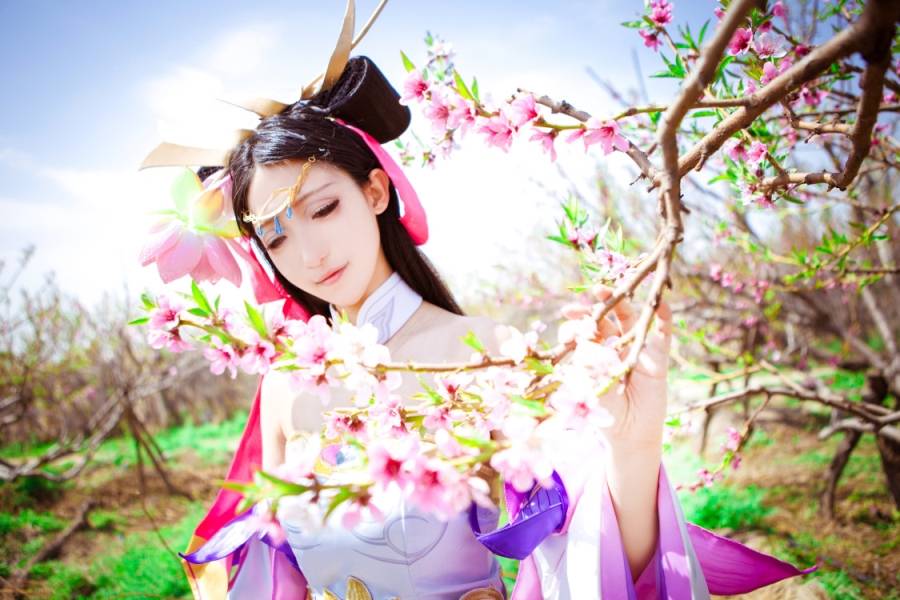 王者荣耀Cos女英雄貂蝉古风美女(图8)