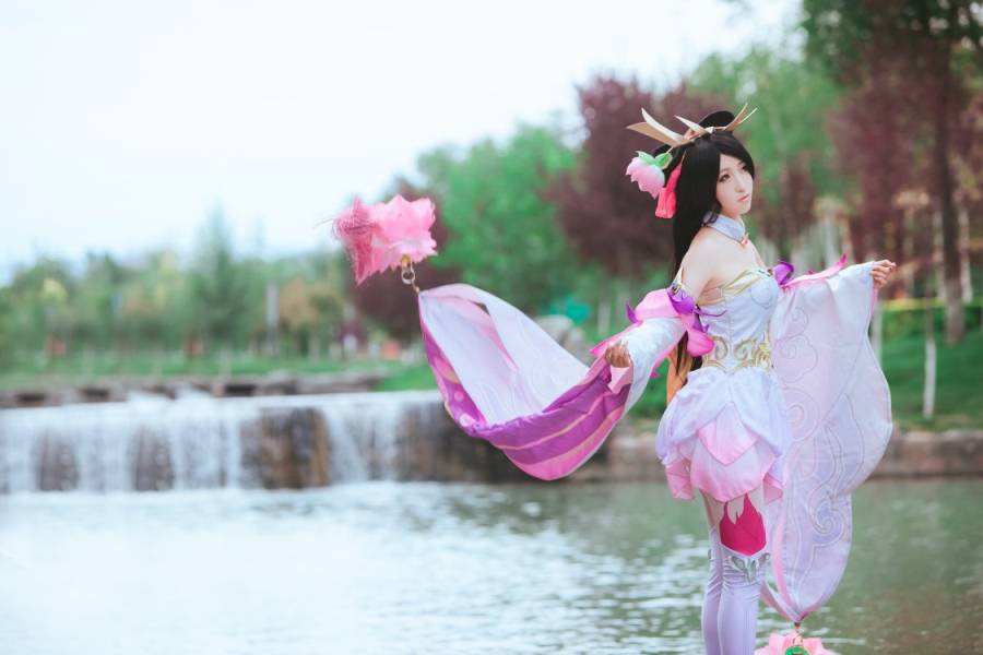 王者荣耀Cos女英雄貂蝉古风美女(图10)