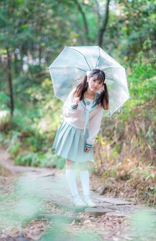 二次元萌妹子学生制服日常JK制服(图8)