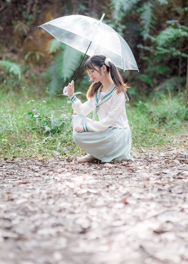二次元萌妹子学生制服日常JK制服(图2)