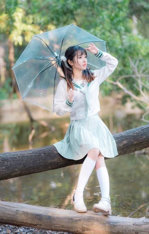 二次元萌妹子学生制服日常JK制服(图3)