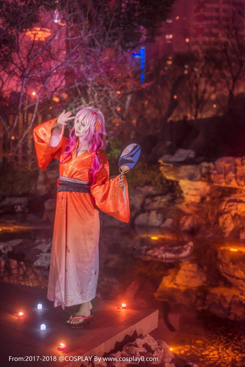 萝莉汐颜玲Cosplay罪恶王冠楪祈和风浴衣同人本子 (图7)