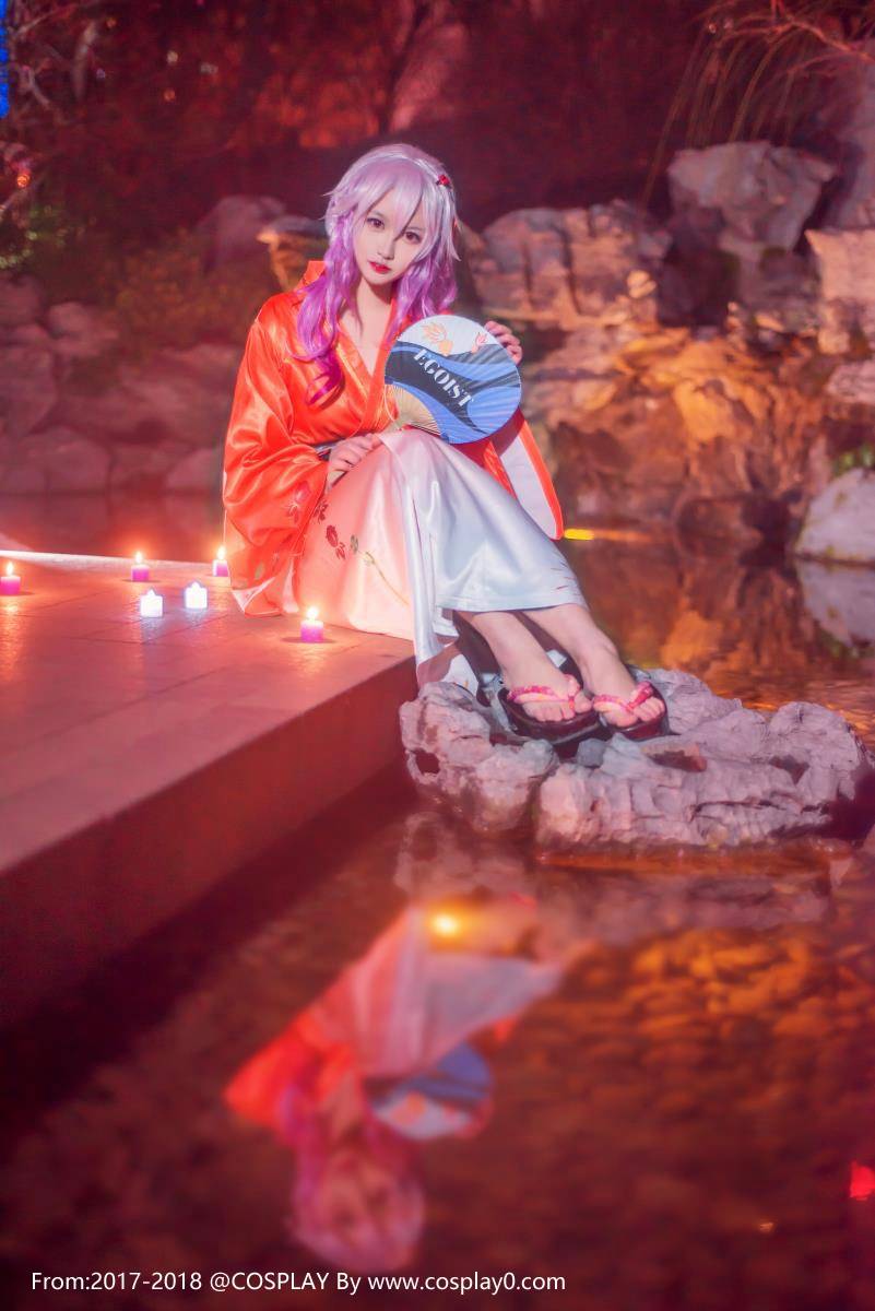 萝莉汐颜玲Cosplay罪恶王冠楪祈和风浴衣同人本子 (图5)