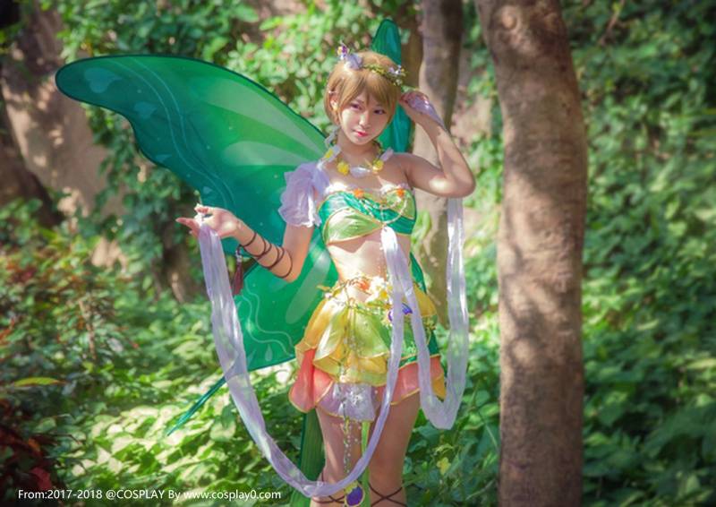萌妹子小泉花阳同人花仙子Cosplay(图8)