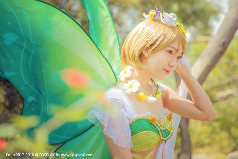 萌妹子小泉花阳同人花仙子Cosplay(图4)