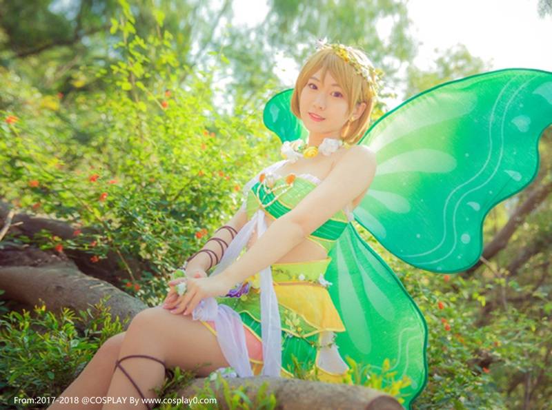 萌妹子小泉花阳同人花仙子Cosplay(图5)