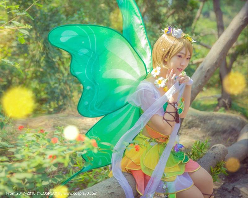 萌妹子小泉花阳同人花仙子Cosplay(图6)