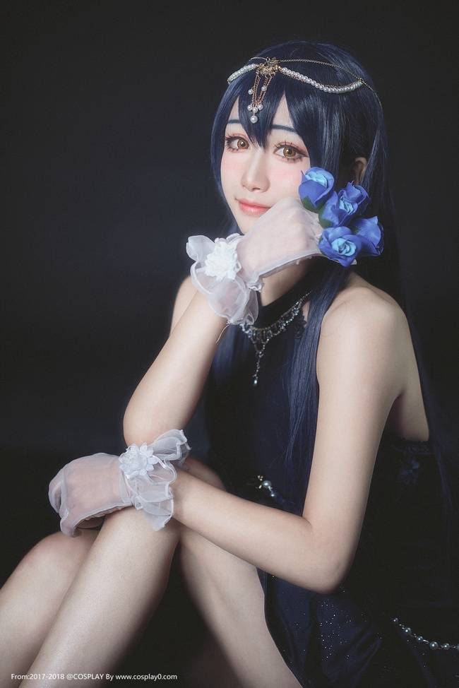 LoveLive缪斯女神园田海未美腿诱惑Cosplay(图8)
