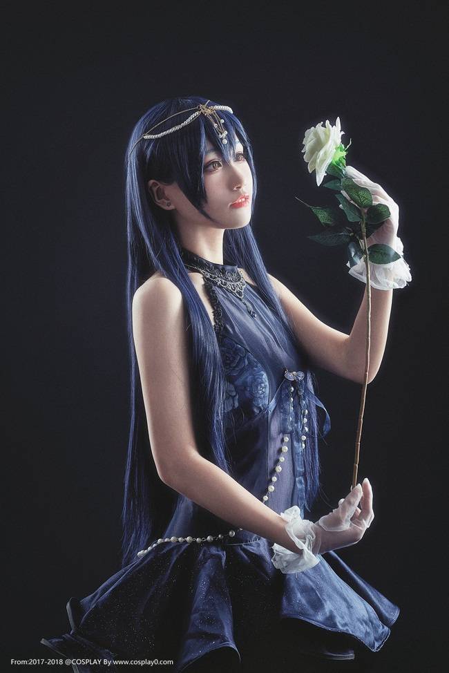 LoveLive缪斯女神园田海未美腿诱惑Cosplay(图5)