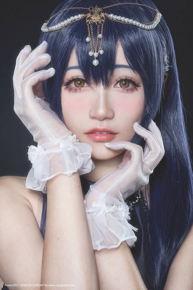 LoveLive缪斯女神园田海未美腿诱惑Cosplay(图10)