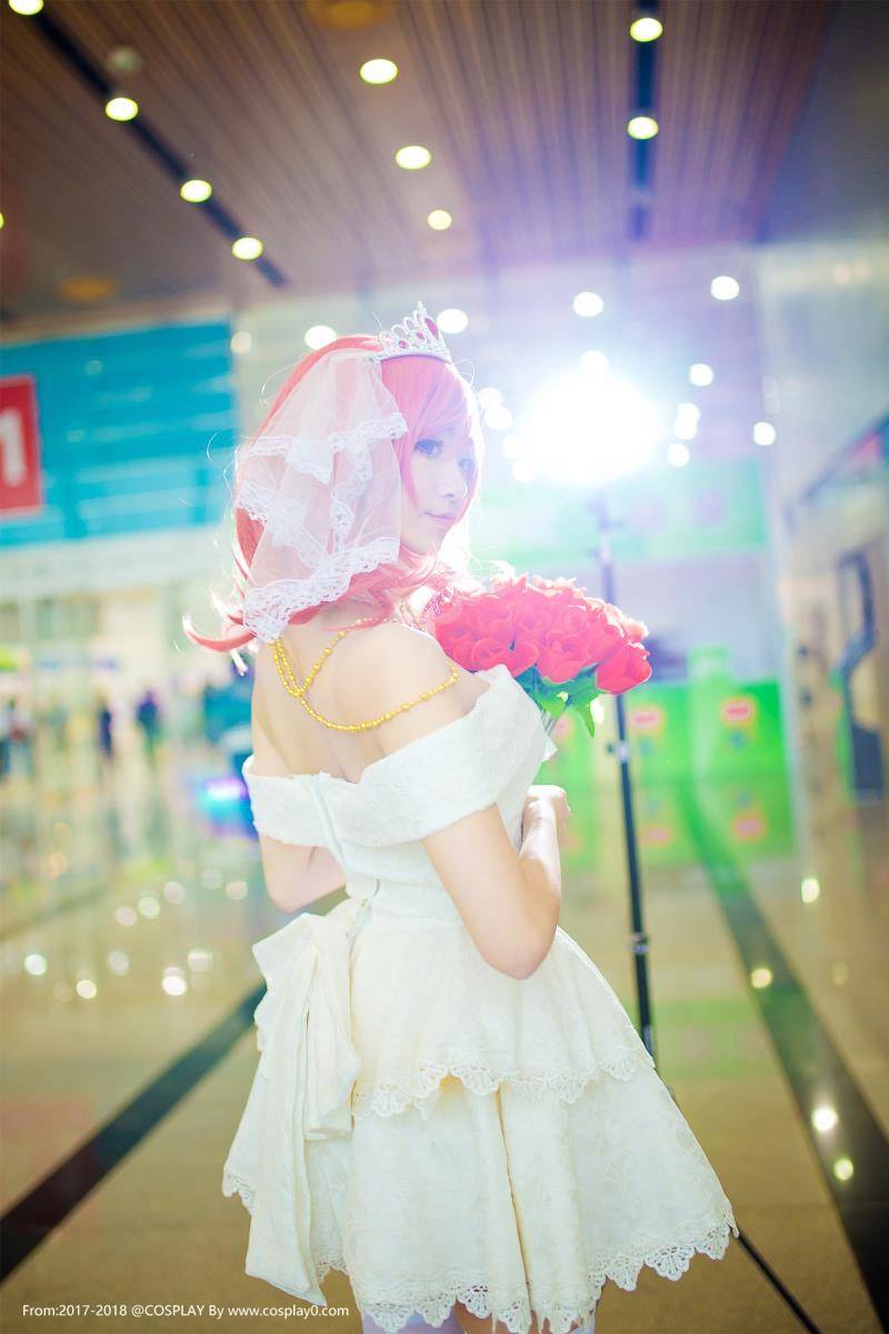 啾小妍SAMA西木野真姬婚纱觉醒Cosplay(图3)