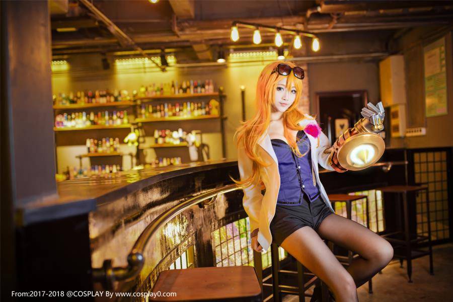 清纯美女啾小妍英雄联盟光执事伊泽瑞尔Cos(图9)