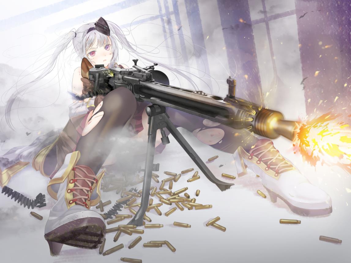 [Pixiv精选]正中红心！机关枪和少女插画特辑(图2)