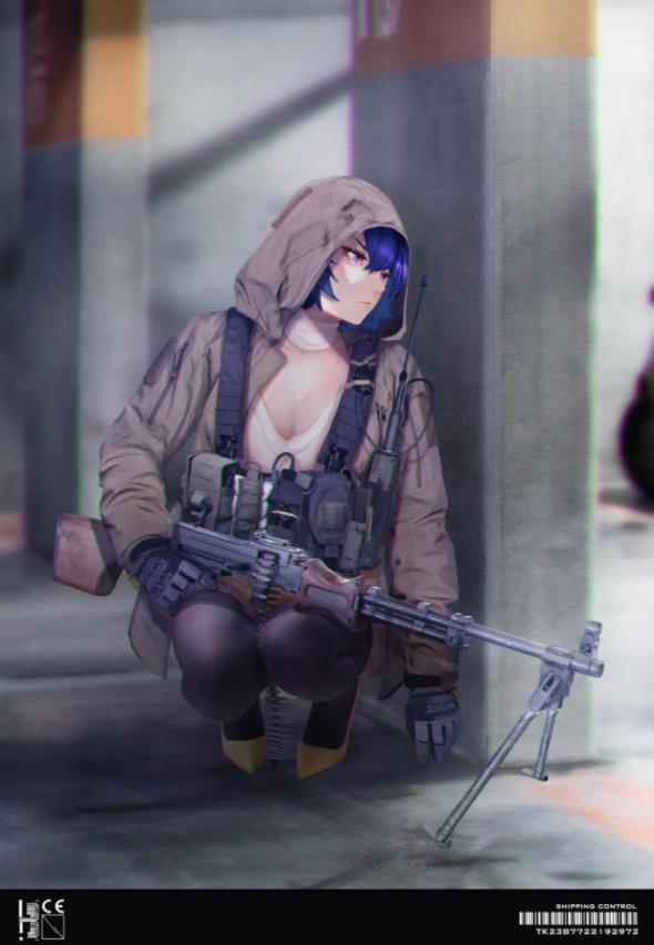 [Pixiv精选]正中红心！机关枪和少女插画特辑(图7)