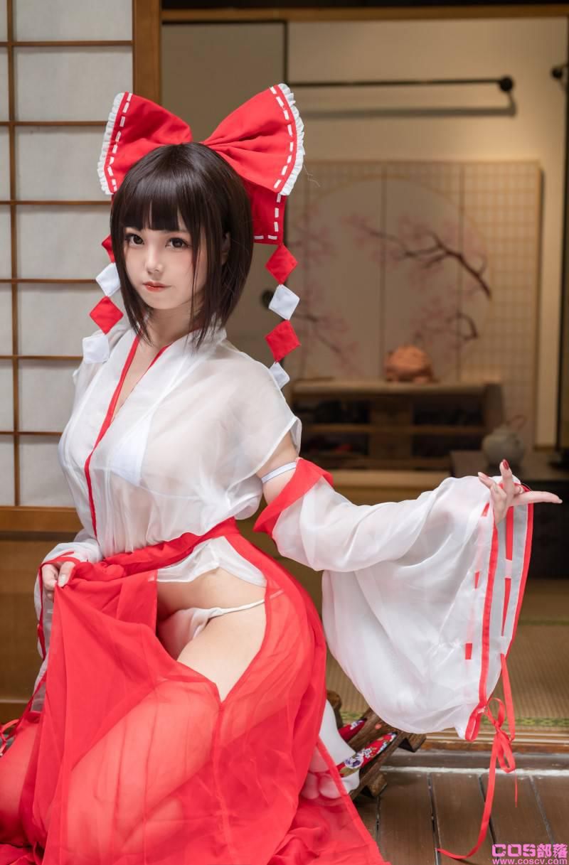知名动漫博主@蜜汁猫裘 透明巫女姐姐【61P/702MB】(图3)