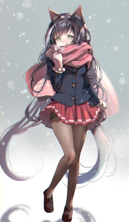 [Pixiv精选] 温暖包覆♡围巾和少女插画特辑(图2)