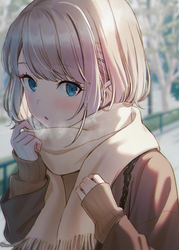[Pixiv精选] 温暖包覆♡围巾和少女插画特辑(图6)