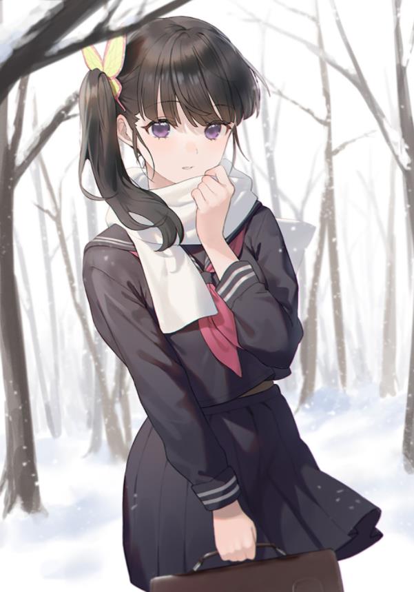 [Pixiv精选] 温暖包覆♡围巾和少女插画特辑(图8)