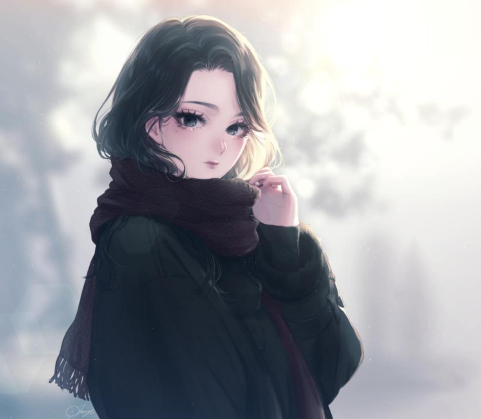 [Pixiv精选] 温暖包覆♡围巾和少女插画特辑(图12)