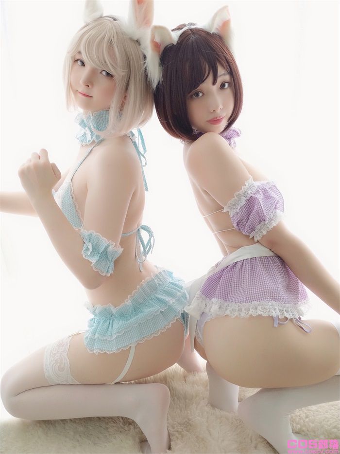 人气Coser@一小央泽&雯妹《风铃花与薰衣草》【48P/3V/125MB】(图3)