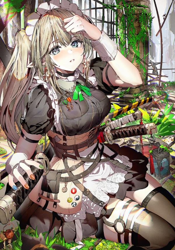 [Pixiv精选] 操着武器来「打扫」。战斗女仆特辑(图11)