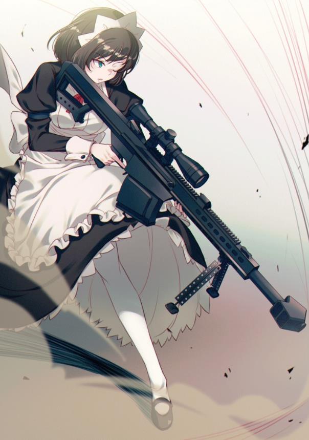 [Pixiv精选] 操着武器来「打扫」。战斗女仆特辑(图7)
