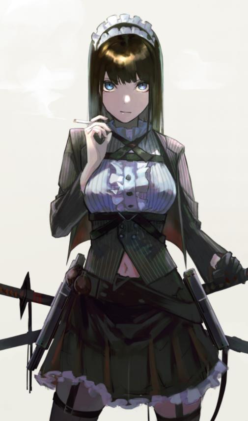 [Pixiv精选] 操着武器来「打扫」。战斗女仆特辑(图10)