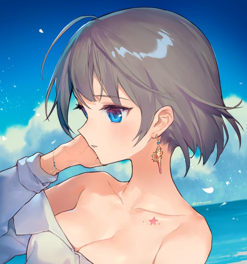 [Pixiv精选] 装点脖根处的凹陷。女孩的锁骨插画特辑(图5)